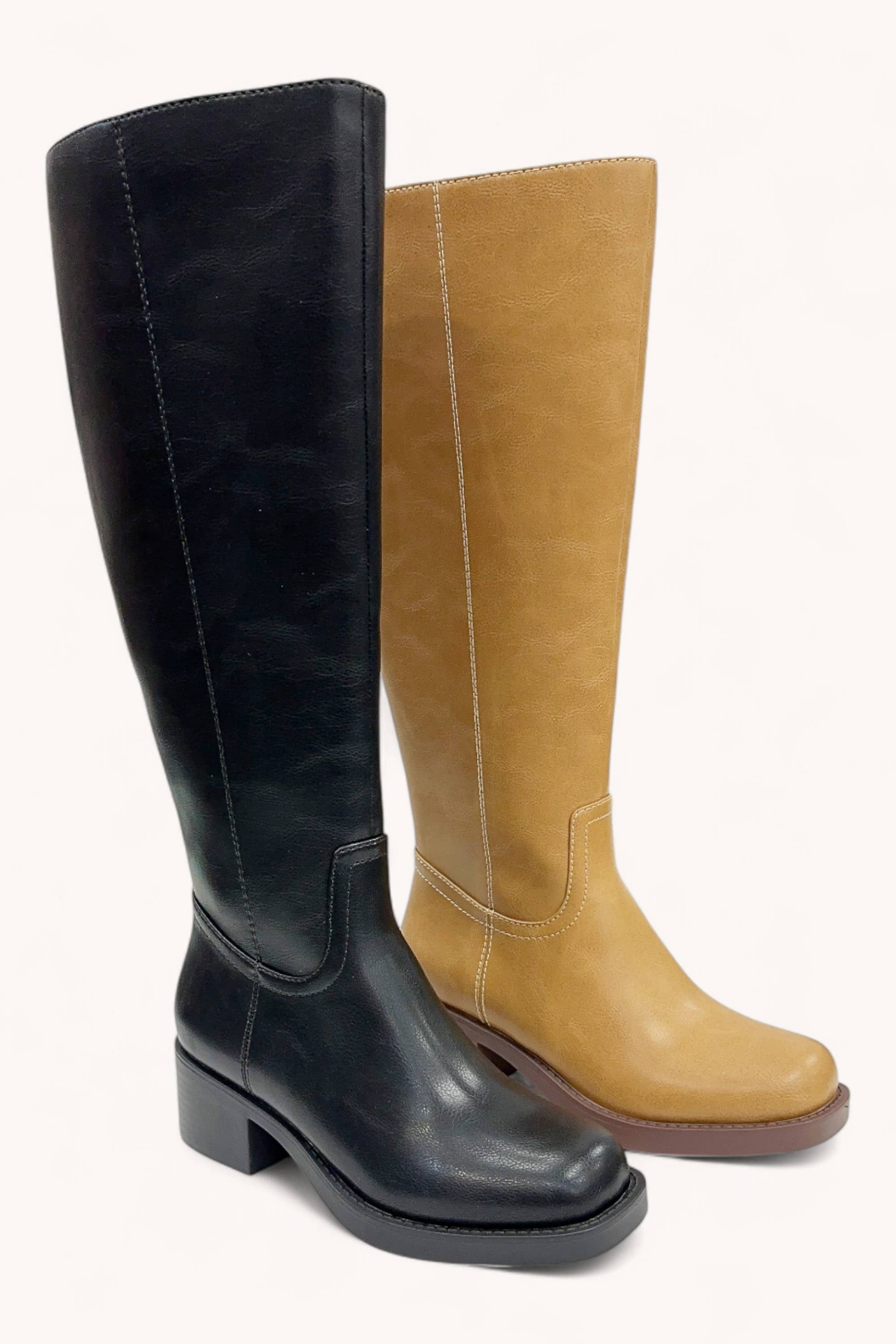 CCOCCI - Wholesale Boots - Women's - CHARLOTTE-1 MINIMAL DESIGN TALL RIDING BOOTS5