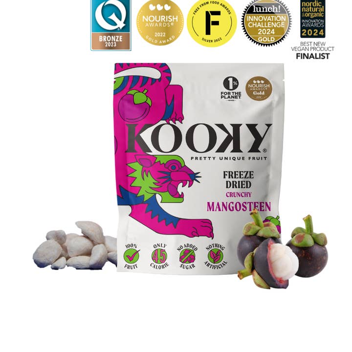 Frysetørret Mangostan | 12-pak | Sprød | Ingen tilsat sukker for engroshandel hos Kooky - Pretty Unique Fruit