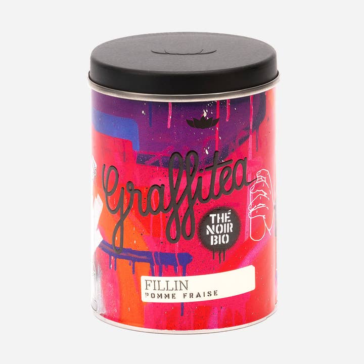 PROVENCE D'ANTAN - Wholesale Health/Detox Tea - Organic* Apple Strawberry Black Tea Fillin - 90g Box /Bulk0