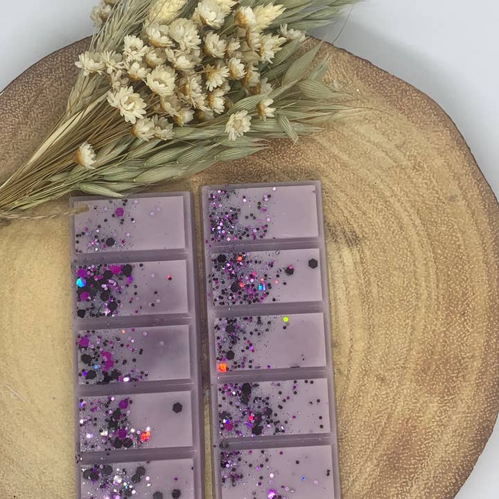 Black Pomegranate Wax melt Snap Bar for wholesale by Ava Roses Aromas