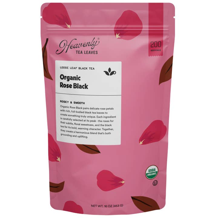Heavenly Tea Leaves - Wholesale Loose Tea - Organic Rose Black, Loose Leaf Black Tea