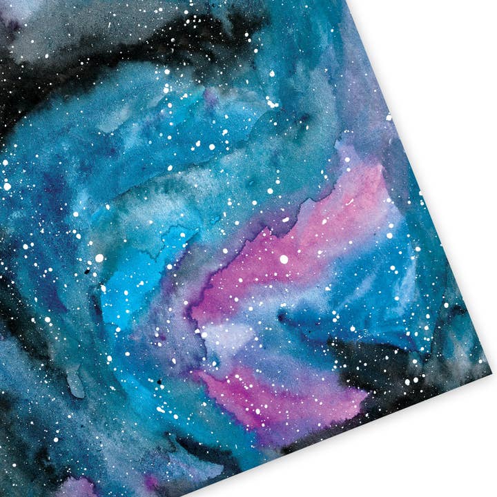 Papel de regalo Galaxy Watercolour para venta al por mayor de Sarah Frances