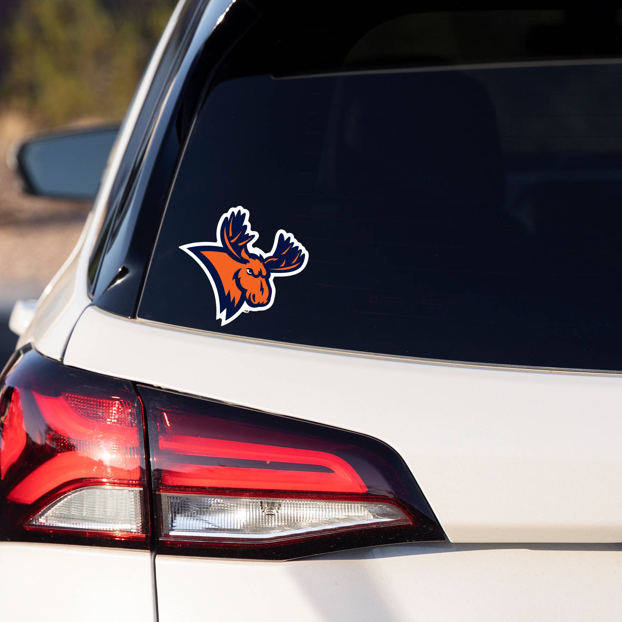 Rico Industries - Vente Breloque décorative pour voiture – unisexe - Autocollant découpé moyen NCAA Utica Pioneers2