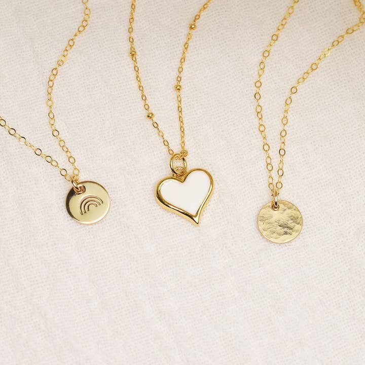 Loveable - Wholesale Pendant/Charm Necklace - Rainbow Disc Necklace1