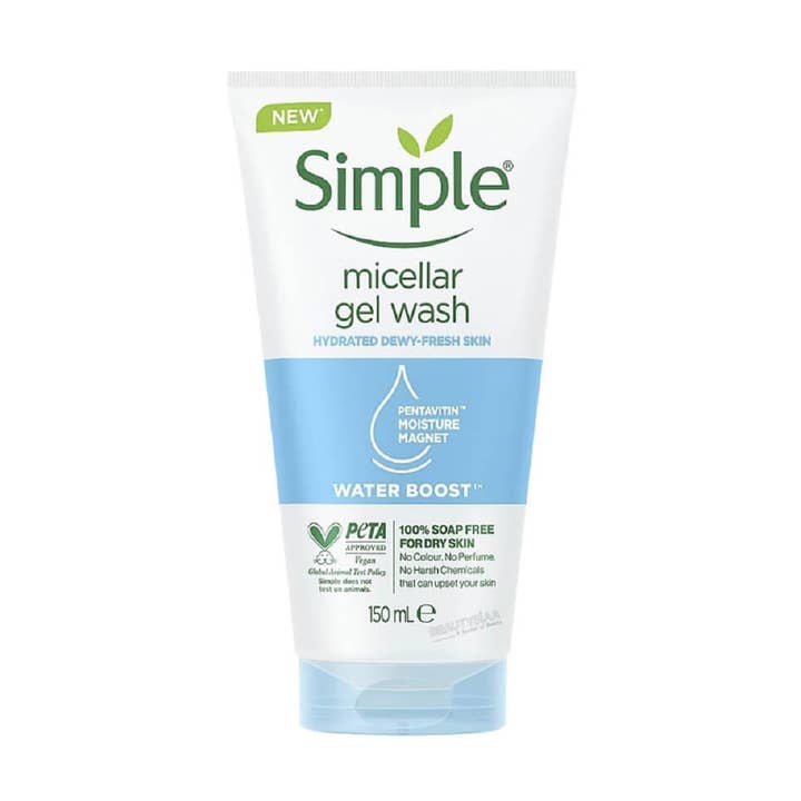 Simple Water Boost Micellar Gel Facial Wash, 5 oz for wholesale by Bam Deals