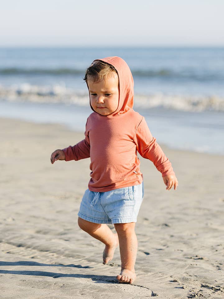 Bamboo Hoodie in Sailing Red for wholesale on Faire1