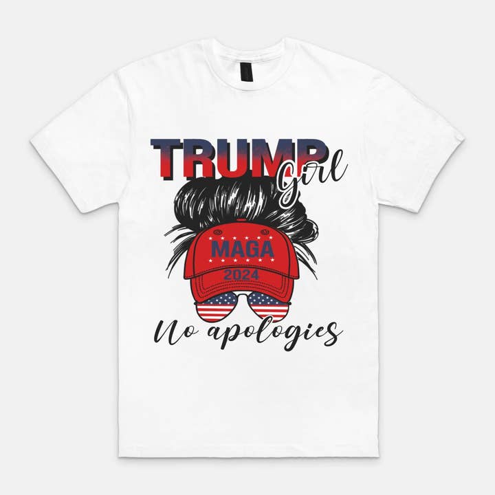 Trump Girl Unisex Soft-style T-Shirt Gildan 64000 for wholesale by SUNFLOWER DREAMS BOUTIQUE