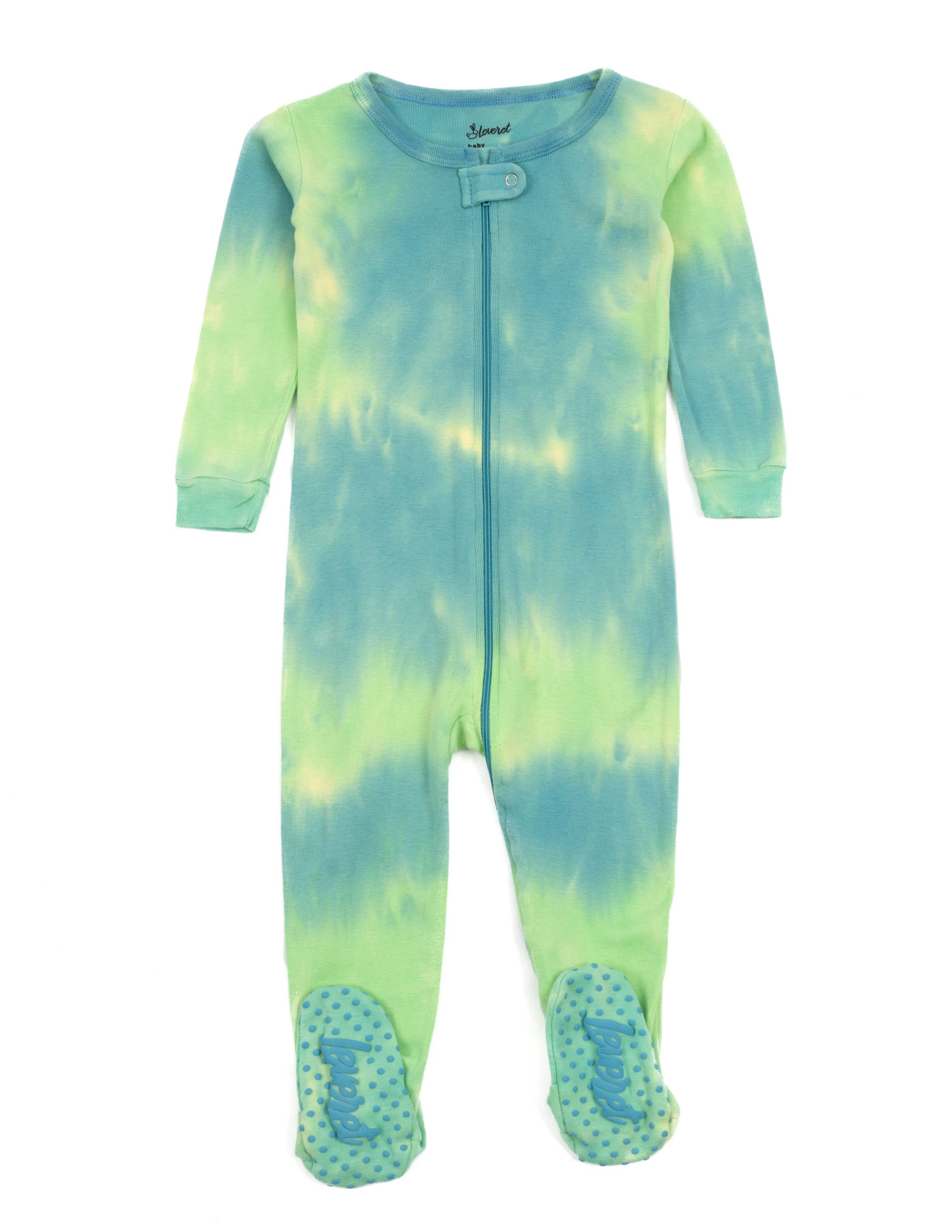 Leveret Pajamas - Vendita all'ingrosso Pigiamino - Neonati - Pigiama Tie Dye in cotone per bambini5
