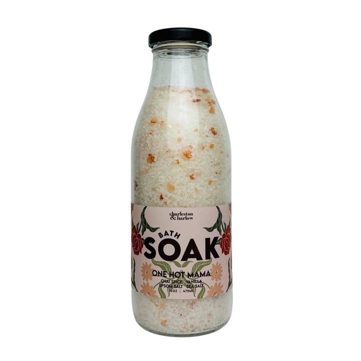*Fête des mères* Sel de bain vanille aux épices chai pour la vente par Charleston & Harlow Candle Co.