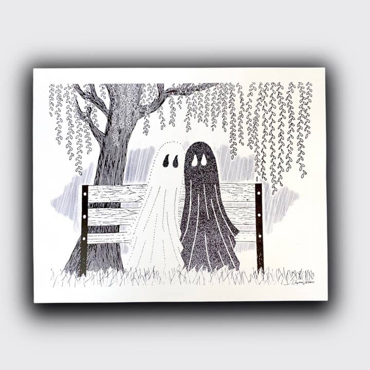 Under the Willow Tree "Little Black Ghost Print" for wholesale by Solo Souls