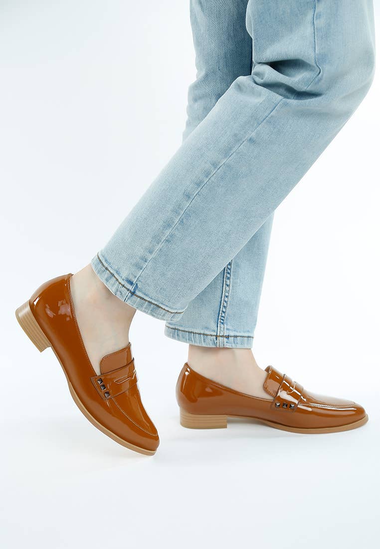 Rag Company - Wholesale Loafers - Women's - Noshiya Patent Pleather Penny Loafers27