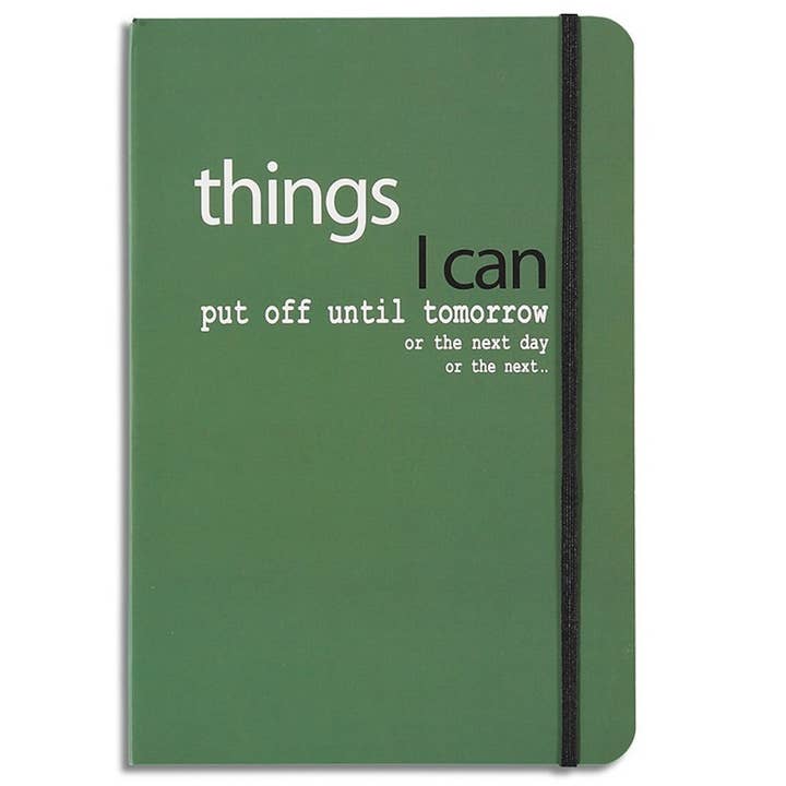 things I can put off - lined notebook for wholesale by Two Little Boys