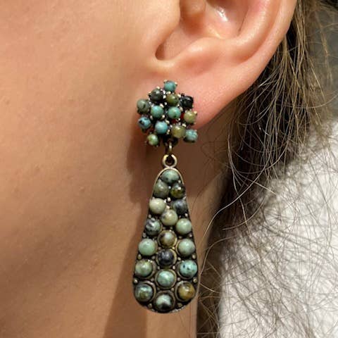 Kleine Double Drop Post Ohrringe für den Großhandel von Rebel Designs Accessories