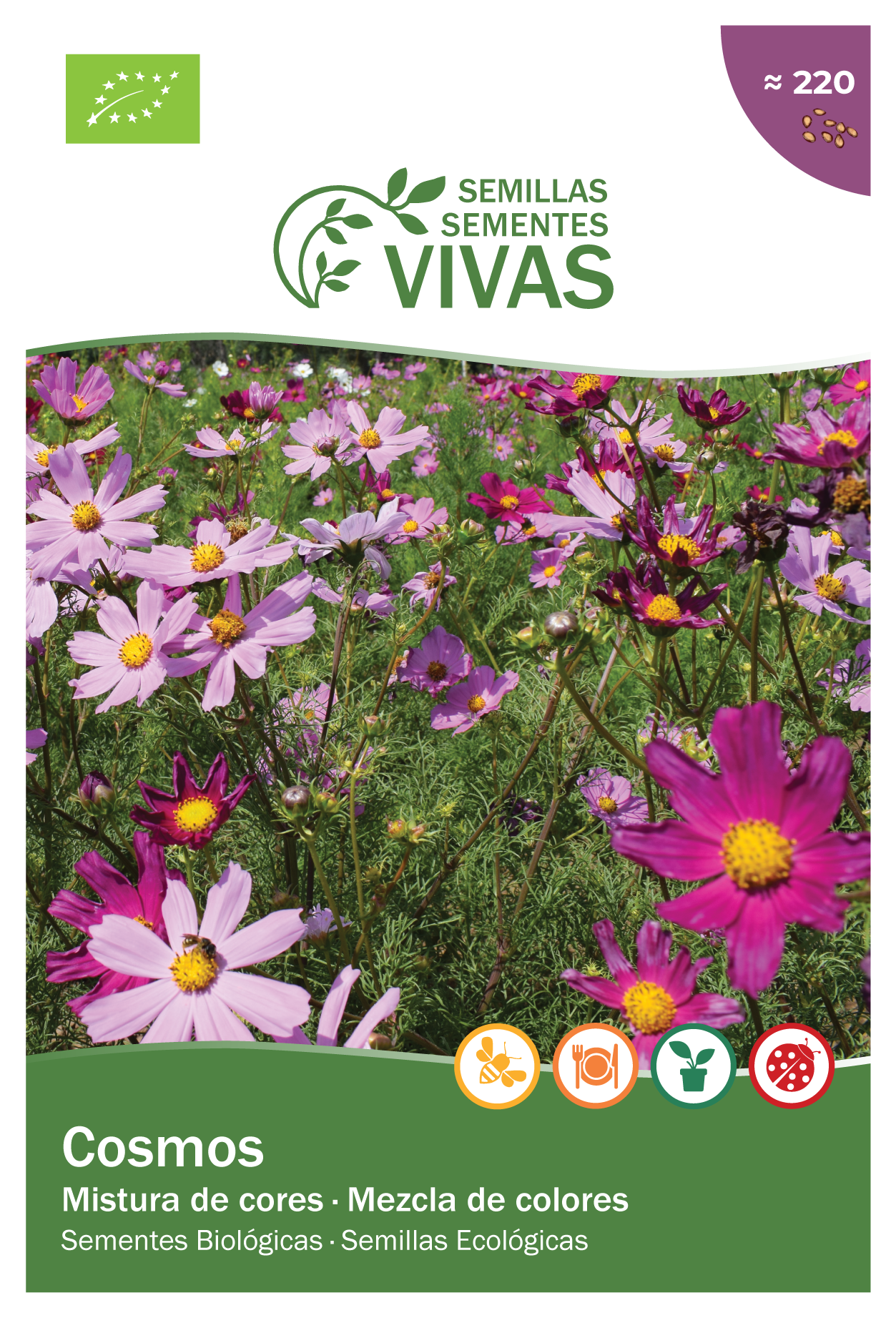 Geocakes – Engroshandel Plantefrø – Cosmos frøblanding - BioLogico1