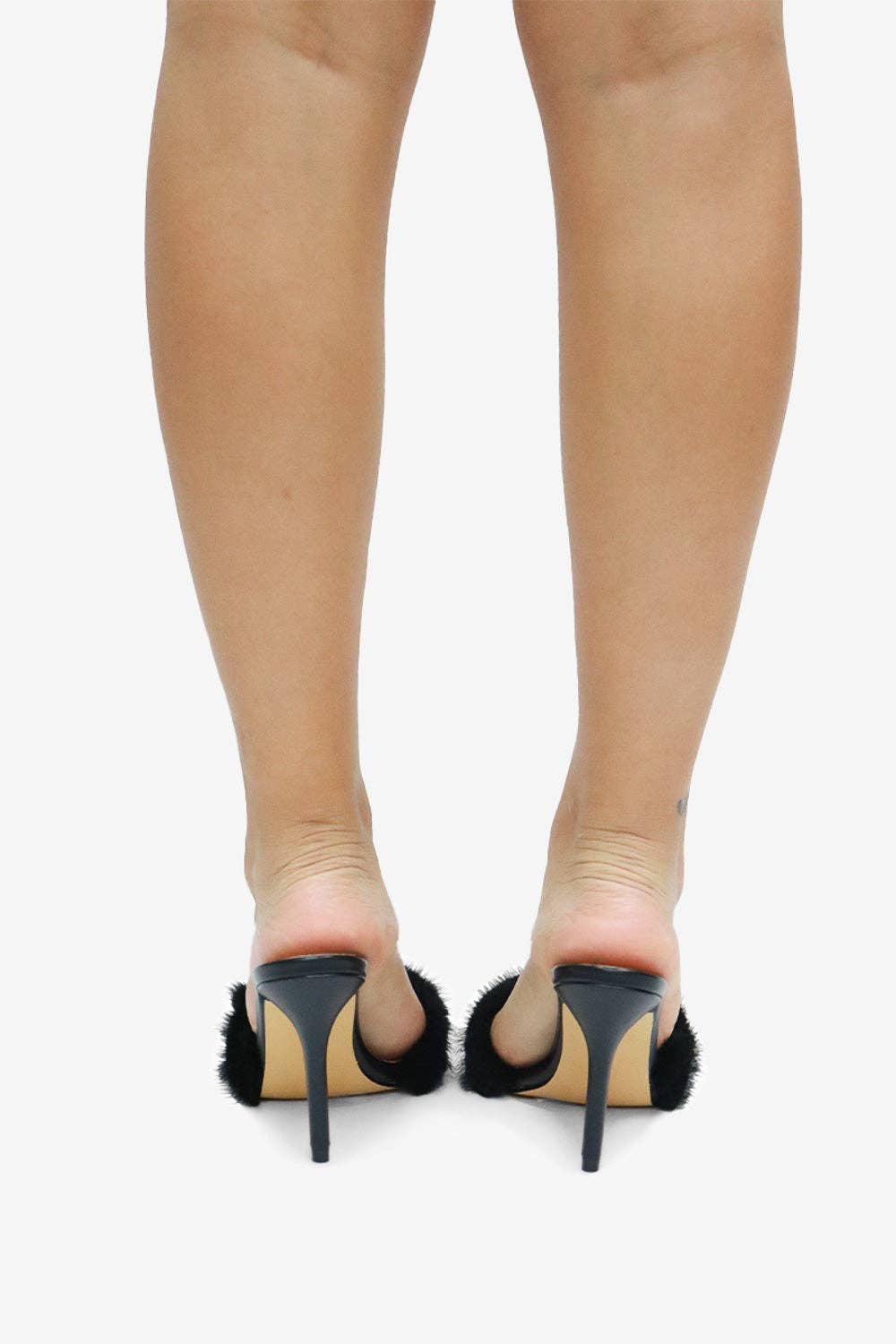 Lemonade Shoes – Engroshandel Højhælede sko - Dame – CHAIRMAN- Pelsmuldhæl med udsmykning6