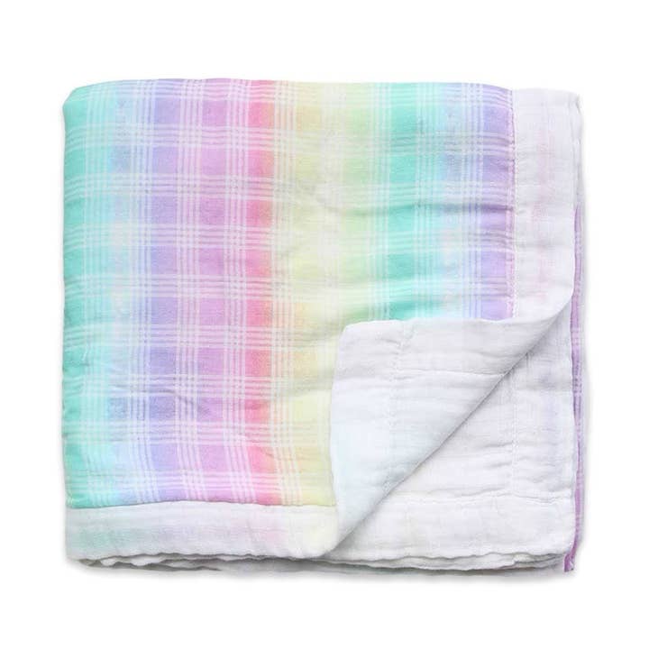 Bamboo Quilt - Palaka Rainbow for wholesale by Keiki Kaukau - Hawai‘i's Toy Company