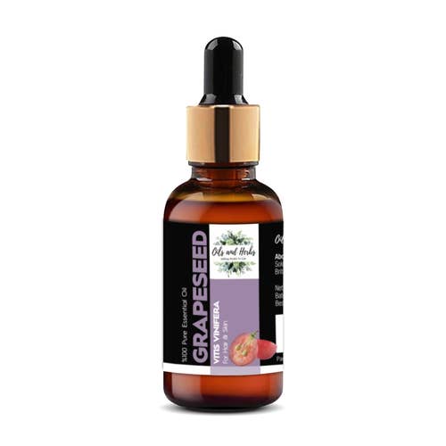 Oils and Herbs UK - Vendita all'ingrosso Olio bagno/corpo - Olio di semi d'uva naturale 10ml