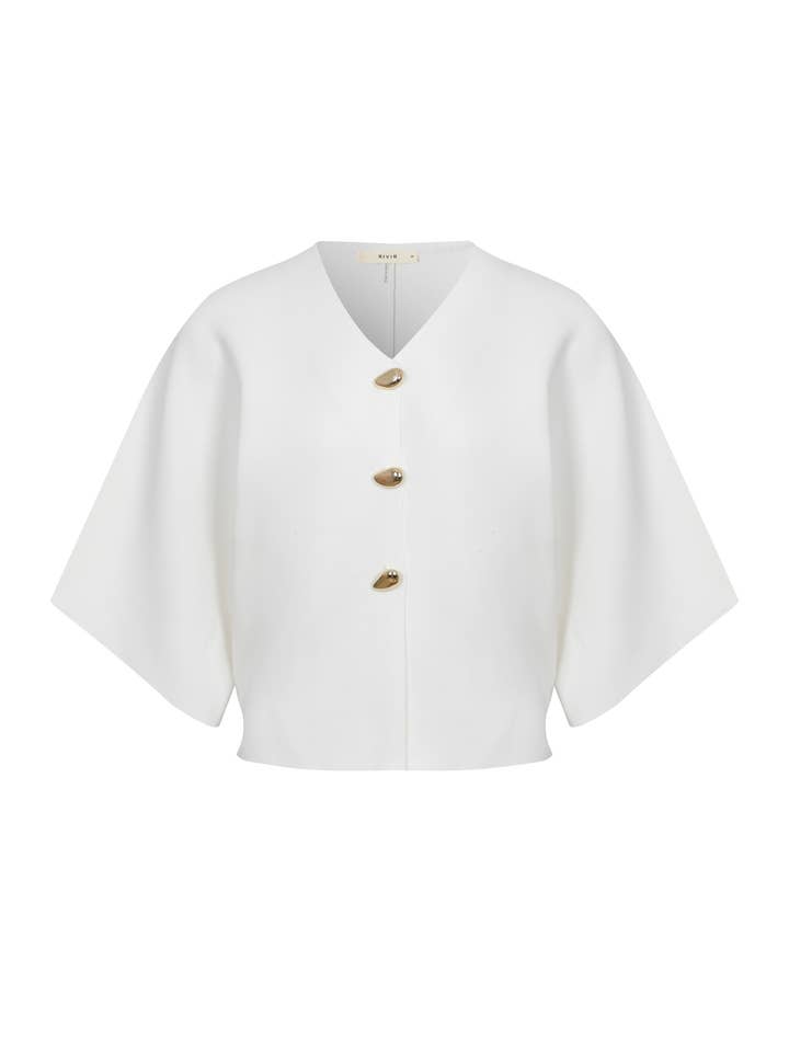 Sculpted Dolman Knit Top for wholesale by RIVIR