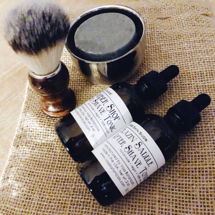 Voss Botanicals, LLC - Venta al por mayor Conjuntos/kits de afeitado - Hombre - Regalo para hombre | Kit de afeitado | Barra de afeitar vegana | Brocha de afeitar de cerdas naturales | Cuenco de afeitar de acero inoxidable | Regalo para padrinos de boda | Regalo para él