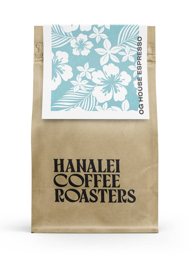 OG House Espresso for wholesale by Hanalei Coffee Roasters