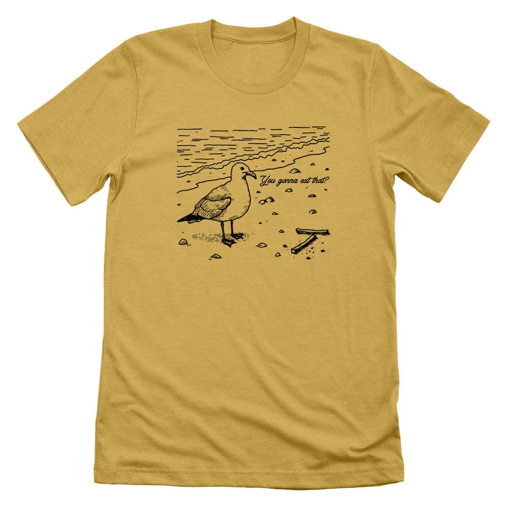 Let's Get This Thread - Wholesale Screen Printed T-Shirt - Unisex - You gonna eat that Seagull1