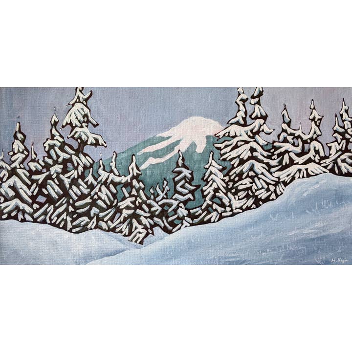 Mt. Washington | Vancouver Island BC | Landscape Art Print for wholesale by Hannah Raju Art