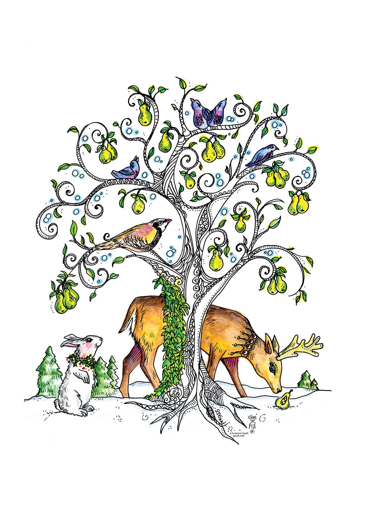 Give A Fig - Wholesale Tea Towel - Tree of Life Tea Towel2