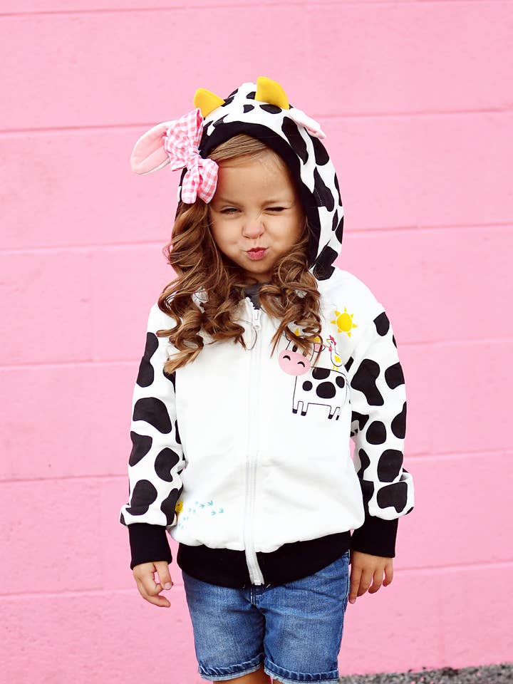 Sudadera con capucha de vaca – Bebés y niños – ¡Edición limitada! para venta al por mayor de Doodle Pants