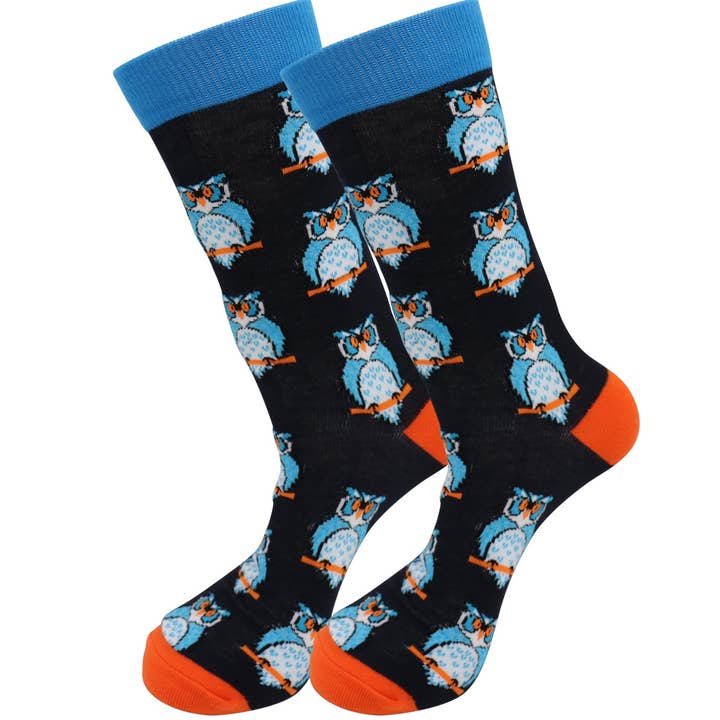 Chaussettes Owl - Coton confortable pour hommes et femmes pour la vente par Real Sic