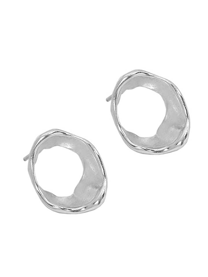Boucles d'oreilles en vermeil d'or en argent sterling Findhorn pour la vente par Janus