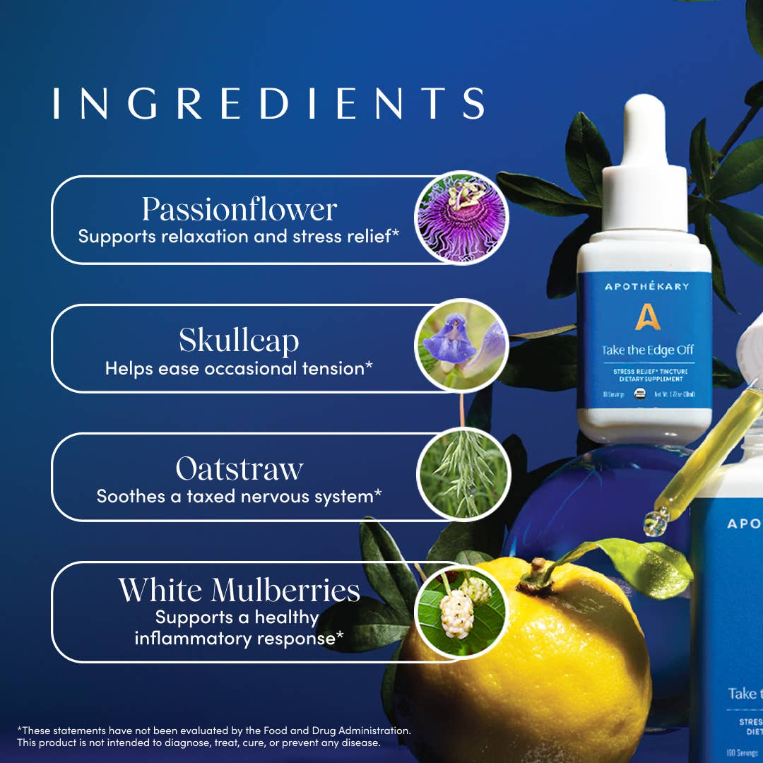 Apothékary - Vendita all'ingrosso Vitamine/integratori orali - Take the Edge Off® - gocce erboristiche per stress e tensione4