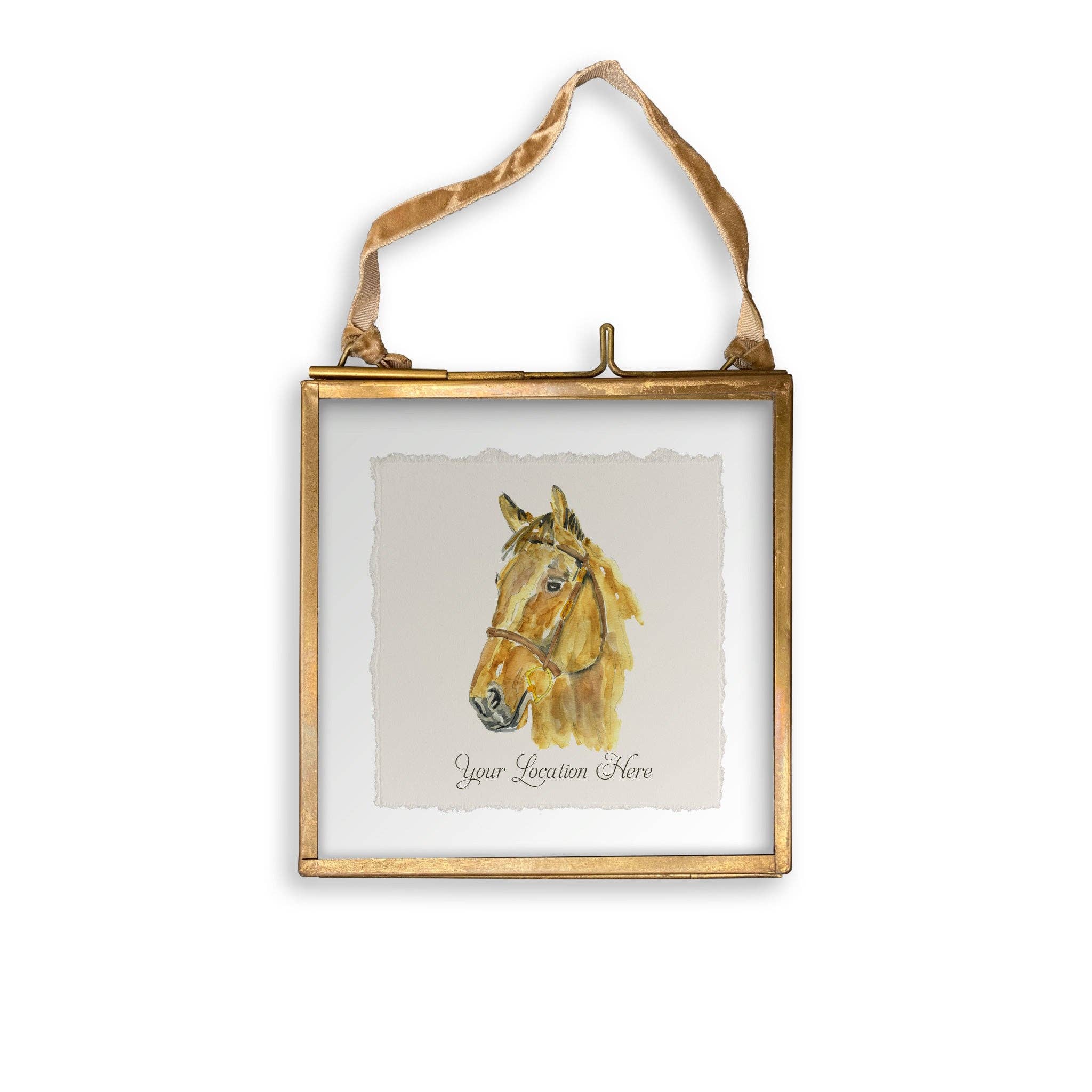 French Graffiti - Wholesale Tea Towel - Horse Head with Location12