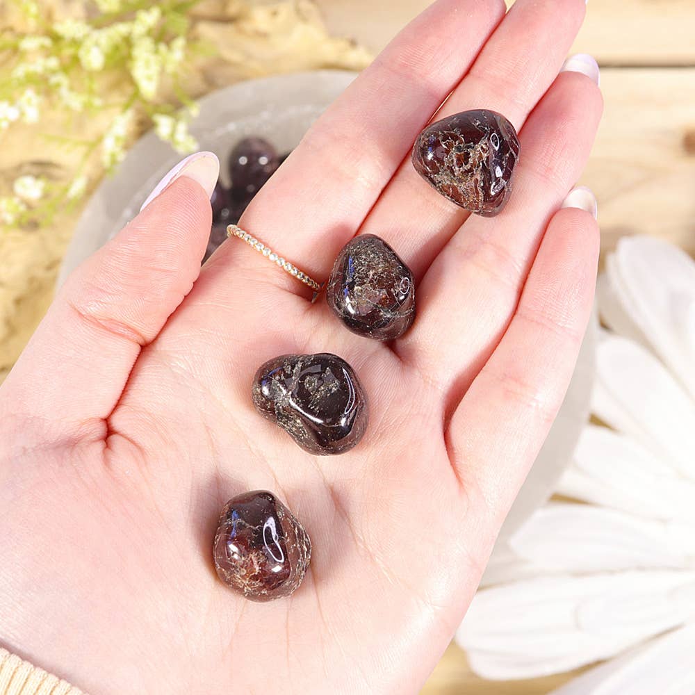 Natures Artifacts Inc - Wholesale Spiritual Stone/Crystal - 1 lb Garnet Tumbled Stones3