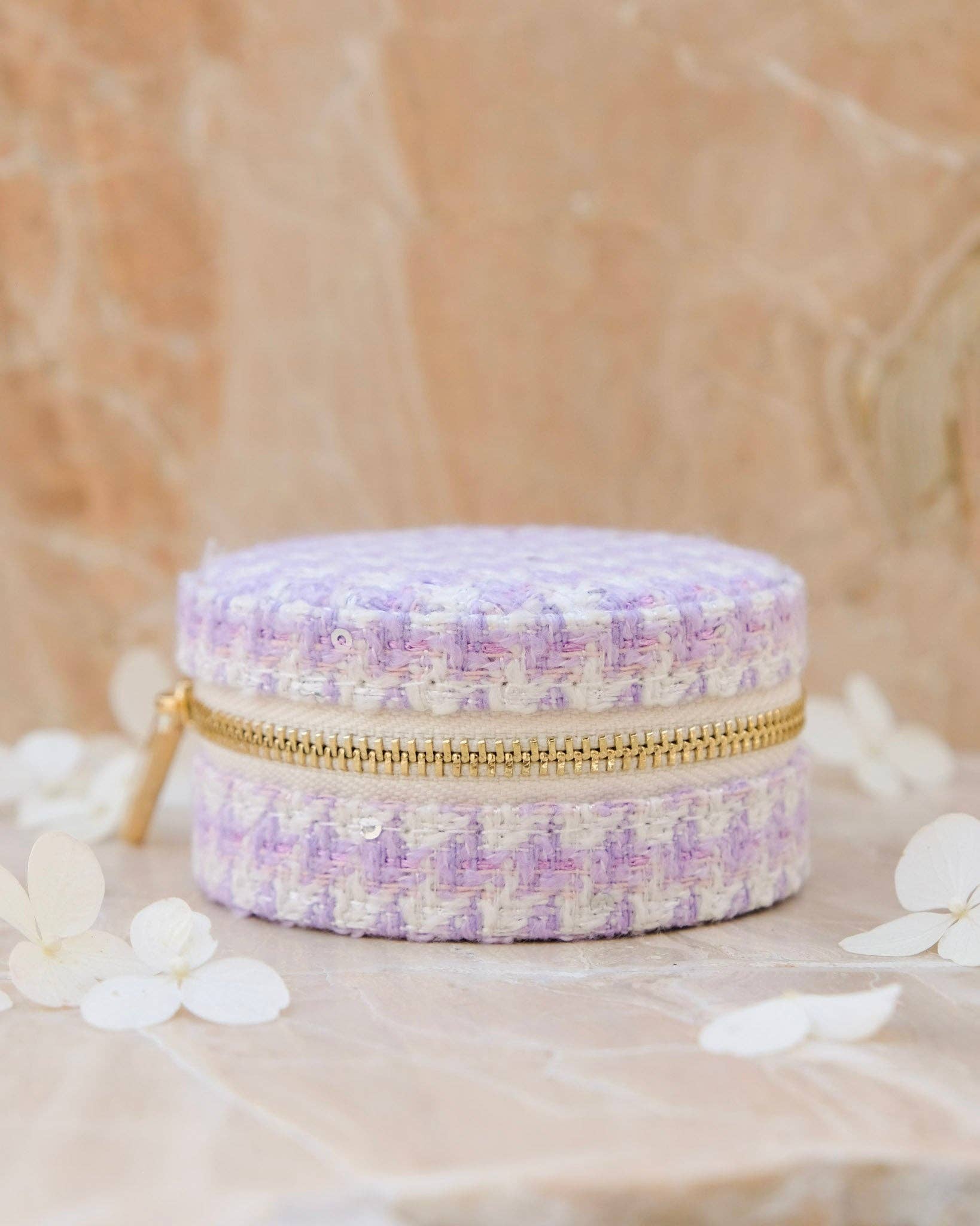 Maison Scarlett - Vendita all'ingrosso Portagioie/organizer per gioielli - Scatola portagioie da viaggio Yvonne in pied-de-poule13