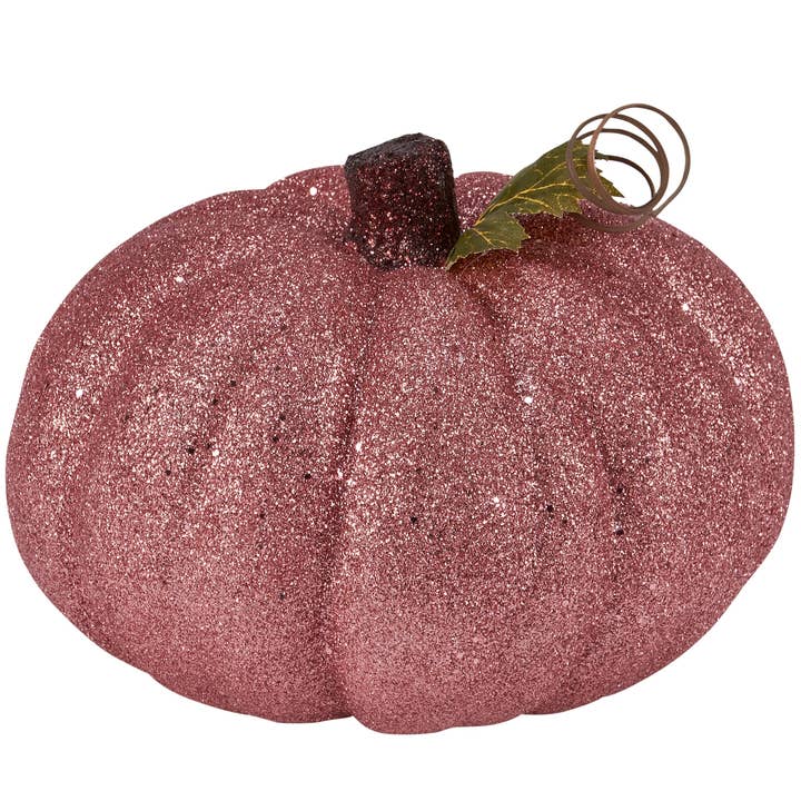 Primitives by Kathy - Wholesale Decorative Figurine - Pink Glitter Pumpkin