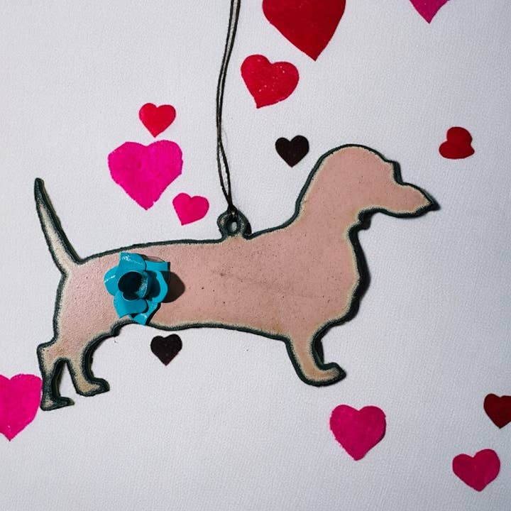 Iron Jewel - Wholesale Ornament - Dachshund ornament Christmas Pet Gifts recycled metals USA3