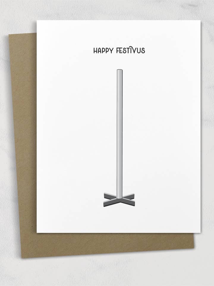 Seinfeld Festivus Kaart / Wenskaarten Handgemaakt / Grappige Kerstkaart / Festivus paal / Festivus cadeau / Een festivus voor de rest van ons voor wholesale door Square Peggy