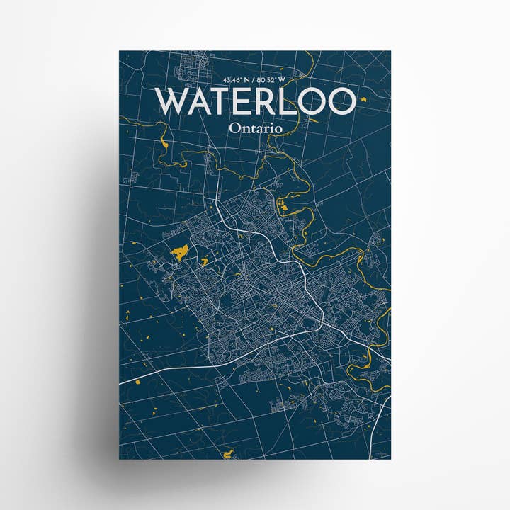 OurPoster.com - Wholesale Poster - Waterloo City Map Poster68