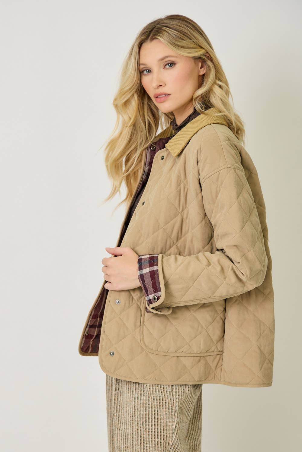 Mystree - Venta al por mayor Chaqueta - Mujer - Chaqueta acolchada en contraste 6018815