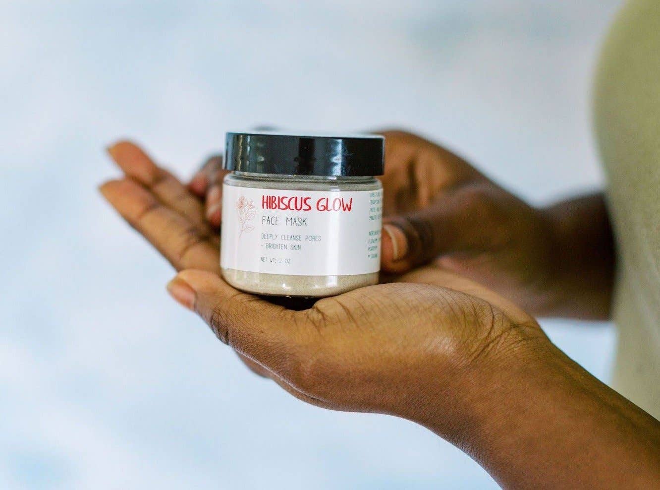 Earth-Kissed Beauty - Wholesale Skincare Face Mask - Hibiscus Glow Face Mask3