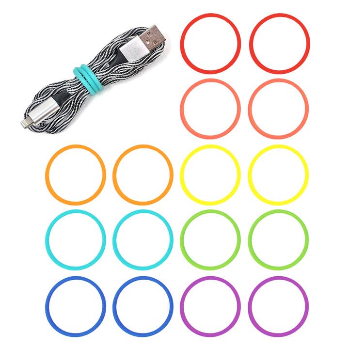 Super-Stretch Silicone Bands (16-Pack) for wholesale by Wrap-It Storage