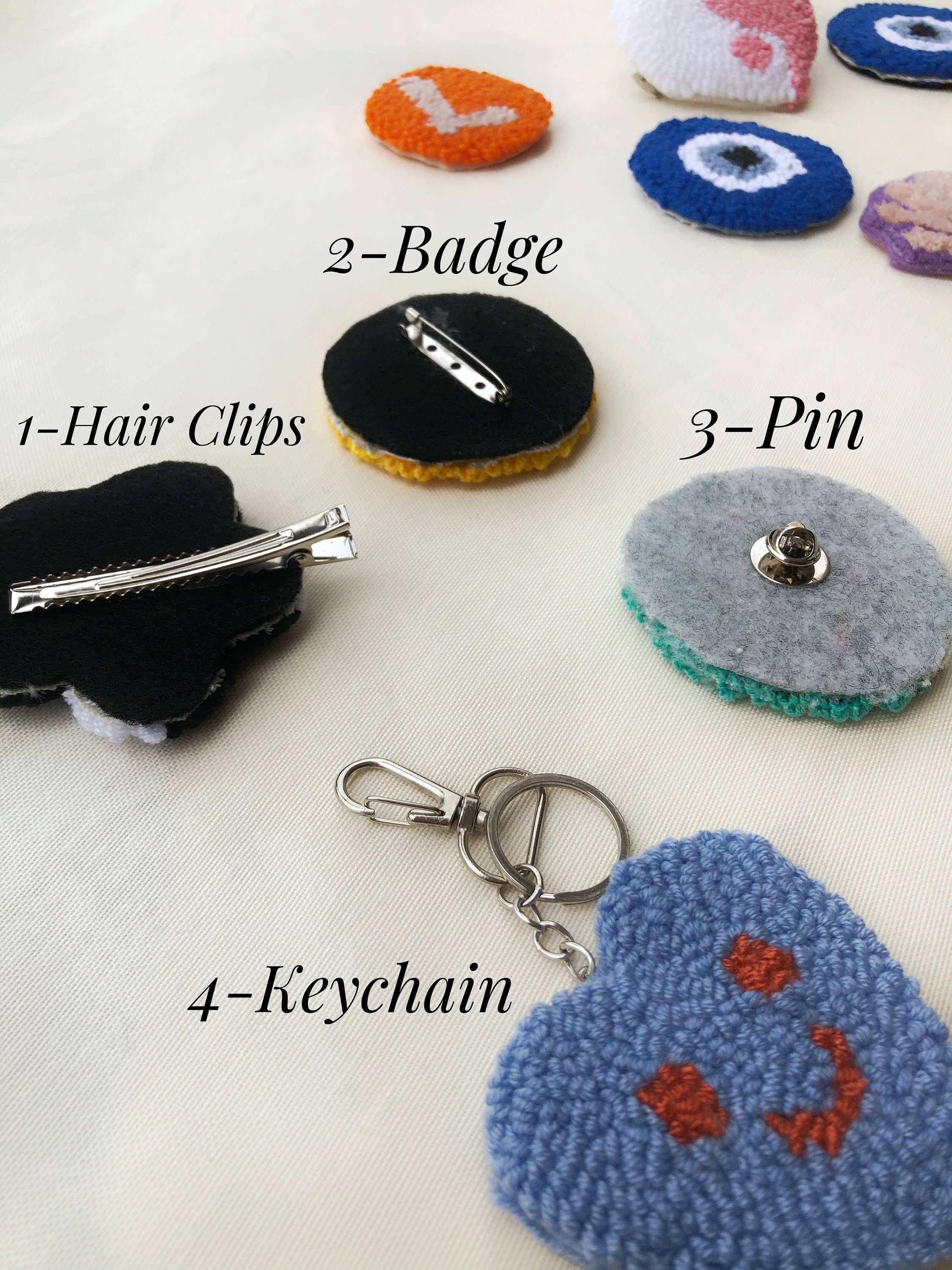 Honey Art and Nature - Wholesale Coasters - Punch Needle Coasters, Keychain, Pin, Badge,Magnet,Hair Clip1