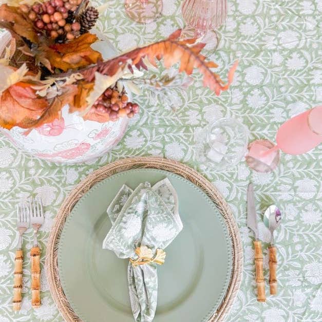 Verdigris Collection - Wholesale Tablecloth - Verdigreen Tablecloth