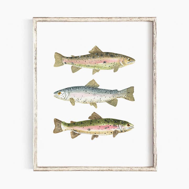 Rainbow Trout for wholesale by Emma Allen Design Studio