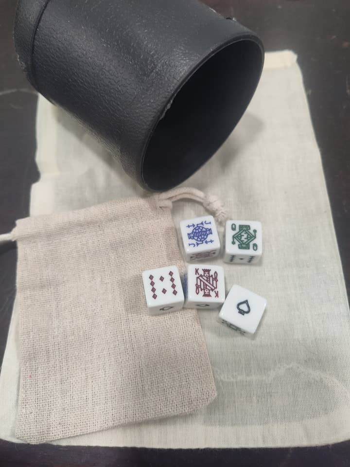 Poker Dice set for wholesale by Gleason Family Farm