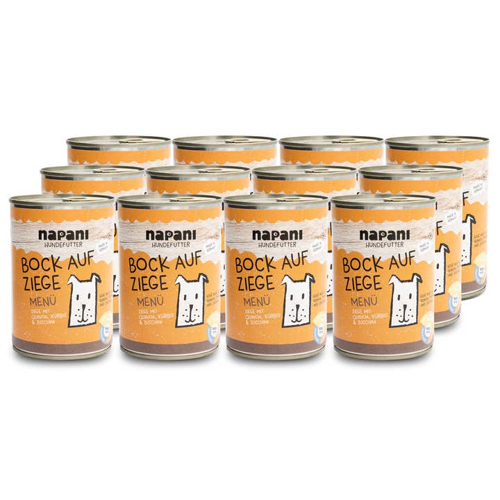 Menu Bock auf Ziege 12 x 400 g - monoproteico, compatibile per la vendita all'ingrosso da parte di napani GmbH & Co. KG