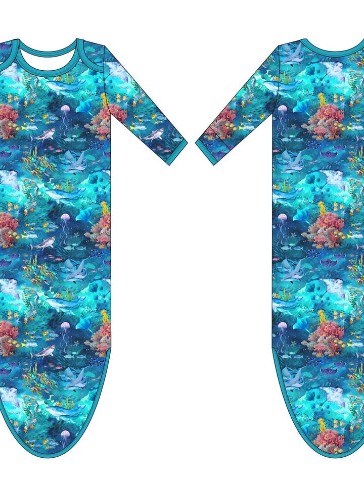 Geknoopte jurk - Open Ocean voor wholesale door Kai Blue & Co. LLC