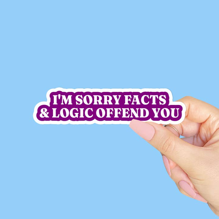 Radical Buttons - Wholesale Sticker - Facts and logic sticker, Laptop sticker, Funny sticker