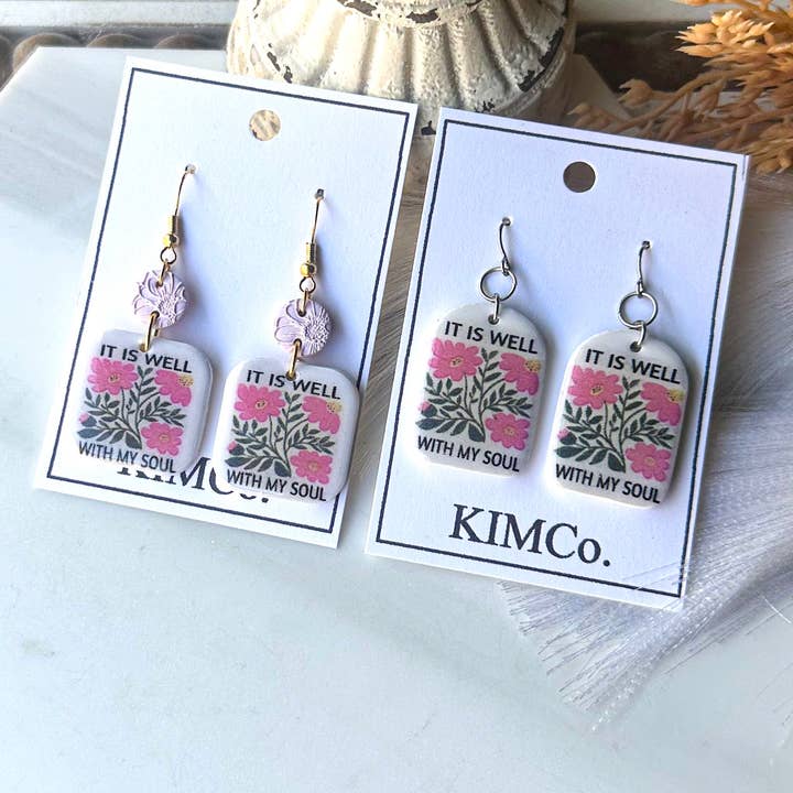 Orecchini in Argilla Polimerica - Quotidiani - Va tutto bene con la mia anima per la vendita all'ingrosso da parte di KIMCo.