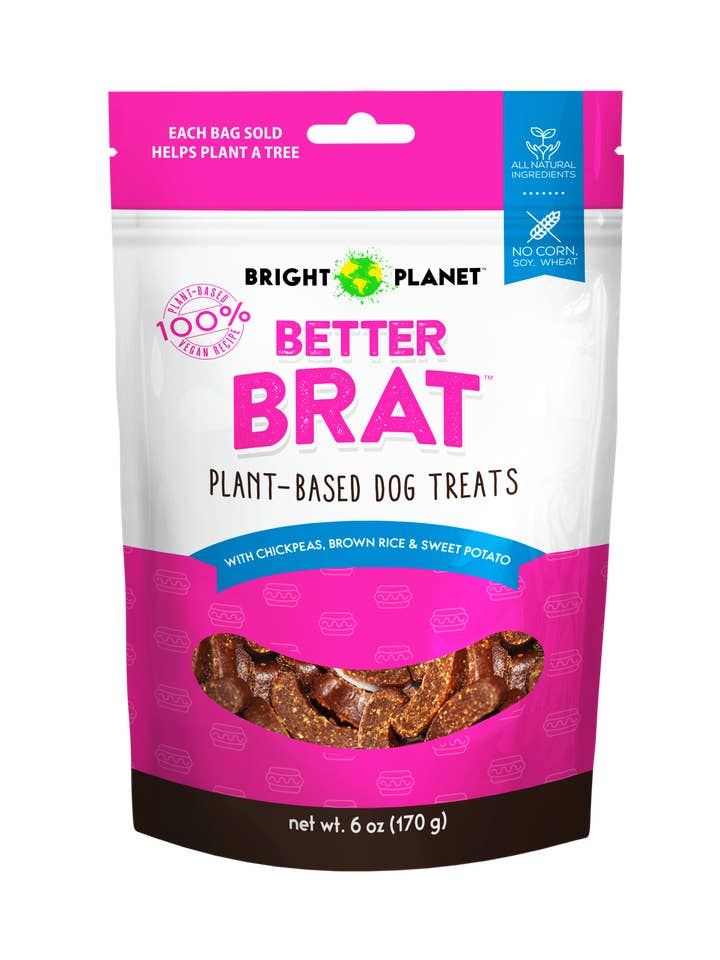 Better Brat Dog Treat for wholesale by Bright Planet Pet